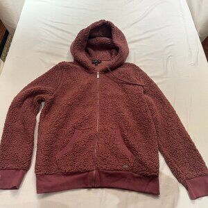 MARC NEW YORK Fleece Hoodie Zip in Plum Size XL
